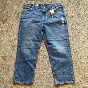 NWT Levis 550 Jeans Big & Tall Relaxed Fit 44 X 30 Levi's Blue Denim‎ Stretch